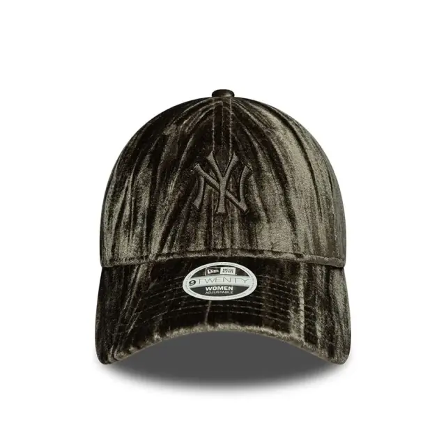 New Era New York Yankees Womens MLB Velour 9TWENTY Adjustable Cap Γυναικείο Καπέλο Polyester/Elastane - Green 60915849 2