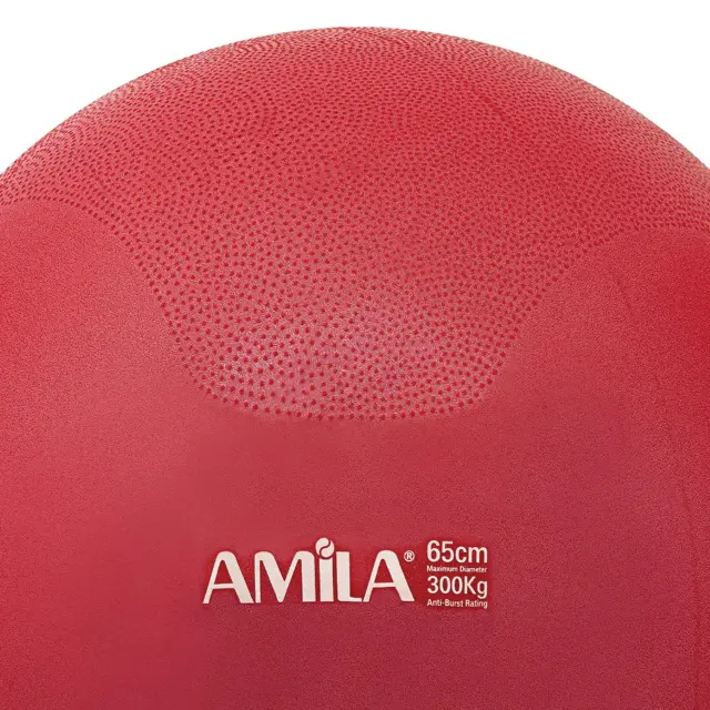 AMILA Μπάλα Γυμναστικής 65cm - Κόκκινη (48446) 2