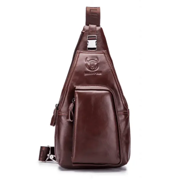 Δερμάτινο τσαντάκι body Bull Captain XB 086 καφέ - One Size