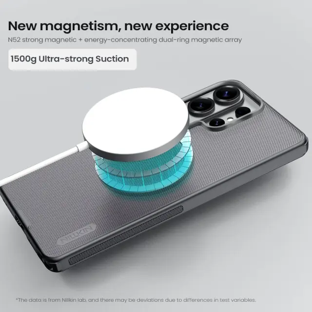 Nillkin Super Frosted PRO Magnetic Back Cover for Samsung Galaxy S26 Ultra Transparent Black 3