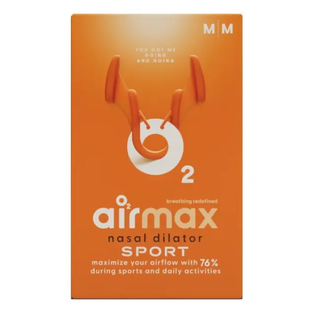 Airmax Nasal Dilator Sport Ρινικός Διαστολέας για Εισπνοή στο Maximum για Όσους Αθλούνται, 2τεμ