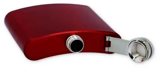 Hip Flask Φλασκί Ποτού Red Mat (F3071) - 210ml 2