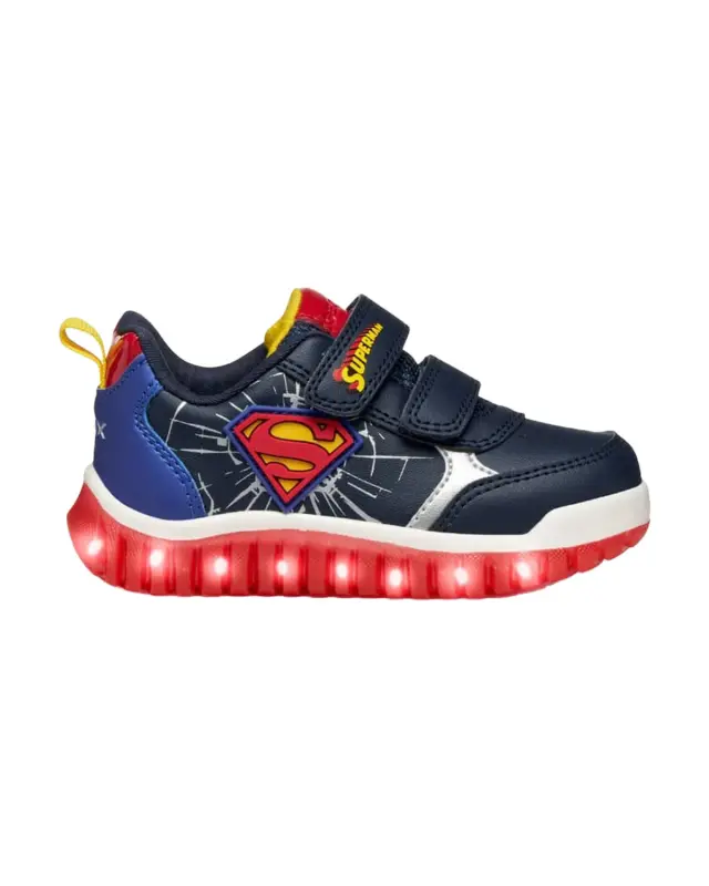 Παπούτσια sneakers Geox Superman με led φωτάκια