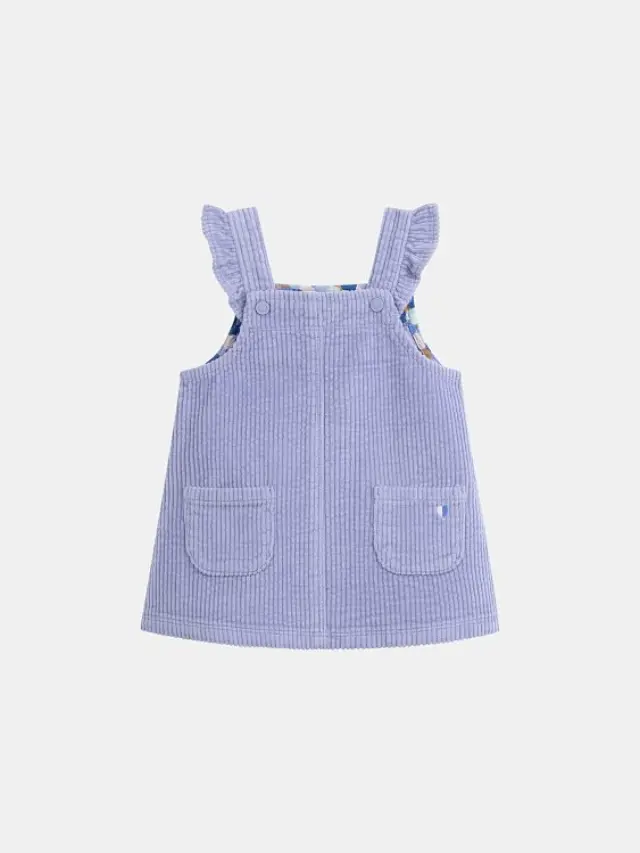 Βρεφικό Φόρεμα για Κορίτσια Lilac Corduroy ΜΠΛΕ