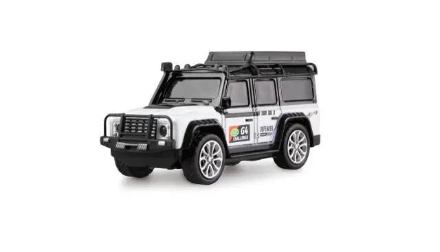 AMEWI RC Off-Road Τηλεκατευθυνόμενο Αυτοκίνητο με Μεταλλικό Αμάξωμα & LED 1:64 Λευκό 22678