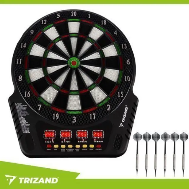 Trizand Ηλεκτρονικός Στόχος Dart LED Οθόνες, 6 Βελάκια και 24 Ανταλλακτικές Μύτες 3
