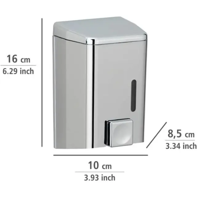 WENKO 184111121 - Eπιτοίχιο dispenser Cremona 500ml χρώμιο 2