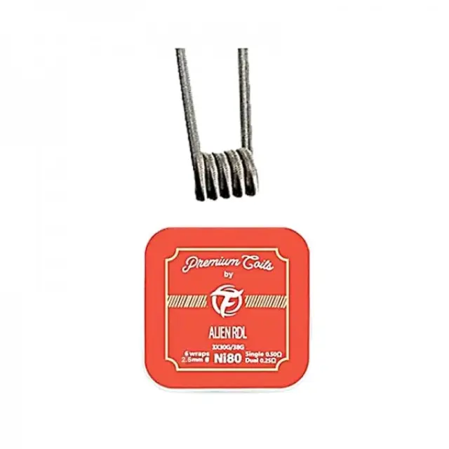 Alien RDL Premade Coils Ni80 2.5mm 0.50Ω (10τμχ) - Fumytech