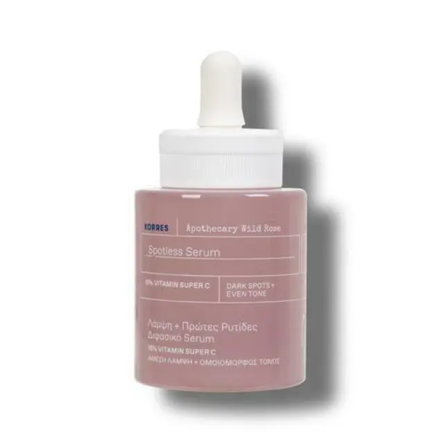 Korres Wild Rose Διφασικό Serum Λάμψης Με Vitamin Super C, 30ml & Greek Yoghurt Κρέμα Καθαρισμού, 20ml 2