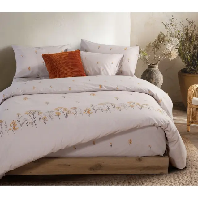 Σετ Σεντόνια Μονά 3 Τεμαχίων Nef-Nef Fragesca Grey 170x270