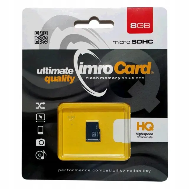 Κάρτα Μνήμης IMRO Micro SDHC 8GB with Adapter Class 10