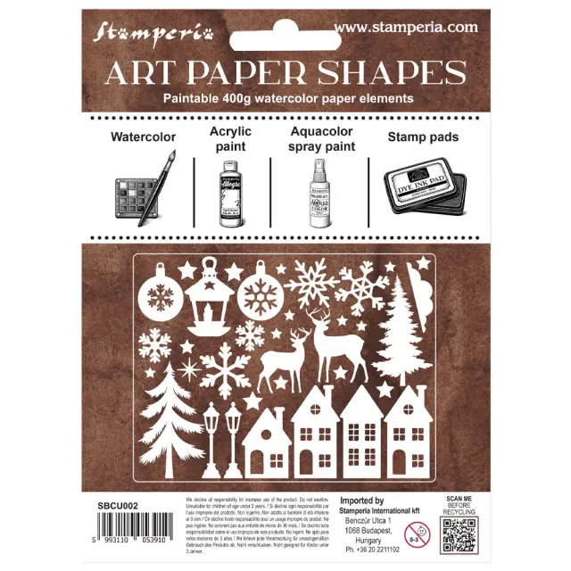 Σχέδια Laser Cut από χαρτόνι Stamperia, Christmas 3