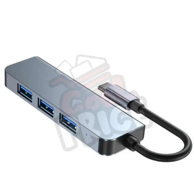 Andowl Q-HU121 USB 2.0 Hub 4 Θυρών με σύνδεση USB-A 3