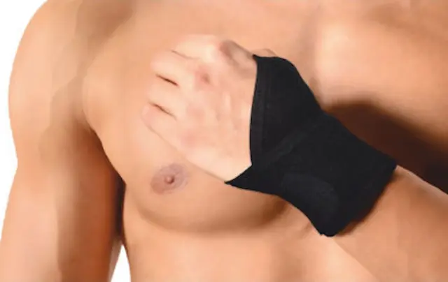 Anatomic Line 5071 One Size Μαύρο Ελαστικό Περικάρπιο με Αντίχειρα και Δέσιμο, 1τμχ 3