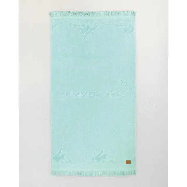 Πετσέτα Θαλάσσης 90x160 420gsm Nima Escape Jacquard Aqua 100% βαμβακερό