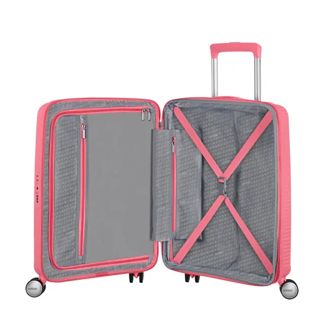 Βαλίτσα καμπίνας σκληρή AMERICAN TOURISTER Soundbox 88472 Κοραλί 2