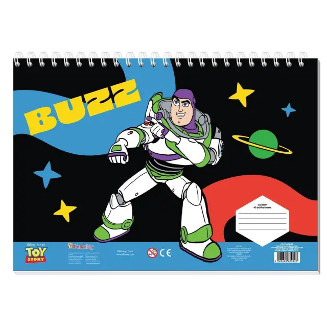 Μπλοκ Ζωγραφικής 40 Φύλλων 2 Σχέδια Toy Story / 565898 (Must)