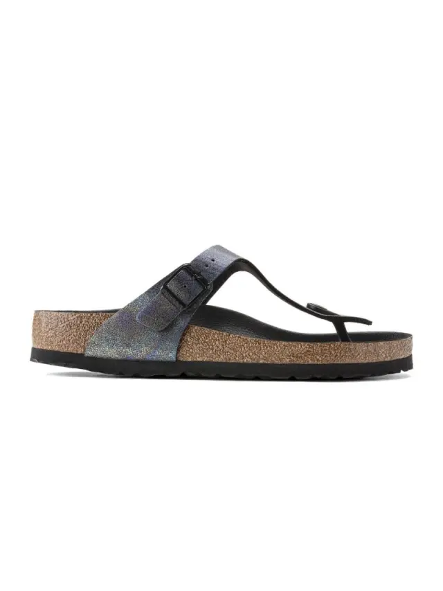 Birkenstock Σαγιονάρες Γυναικείο Microfiber Μαύρο BIR/GIZEH VEGAN 1021232 BLACK - 36 3