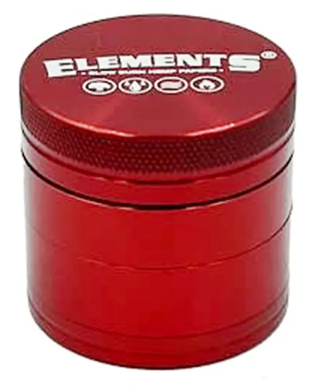 Elements Grinder Τρίφτης Κόκκινο Mini 38mm Aluminium - 4 Parts 3