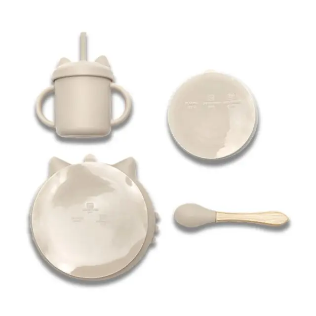 Lorelli Σετ Φαγητού Σιλικόνης 4τμχ. Natural Beige 10230700005 2