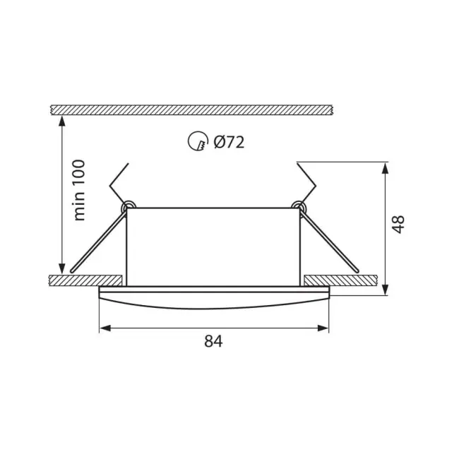 Spot Χωνευτό MICA Στεγανό για Μπάνιο G5.3 Nickel Matt VIV002888 2