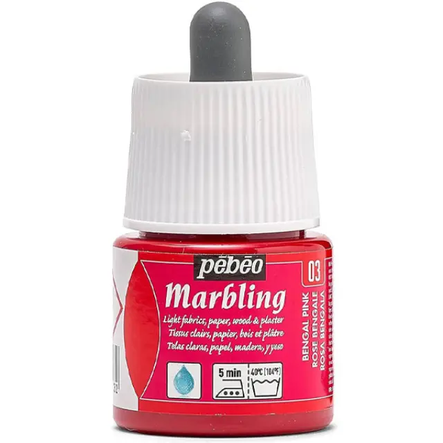 Pebeo Marbling Χρώμα Μαρμαρογραφίας - 03 Bengale Pink - 45ml