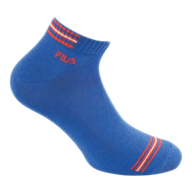 FILA Ανδρικές Κάλτσες Σοσόνια Quarter - 3 Ζεύγη, Χρώμα Μπλε-Ιβουάρ-Λευκό 3
