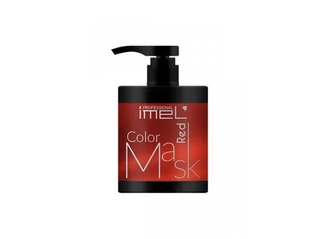 IMEL Μάσκα Μαλλιών με Χρώμα-Κόκκινο 500ml
