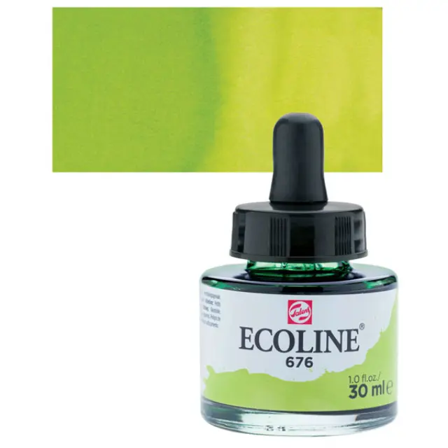 Μελάνι Talens Ecoline - 676 Grass Green - 30ml