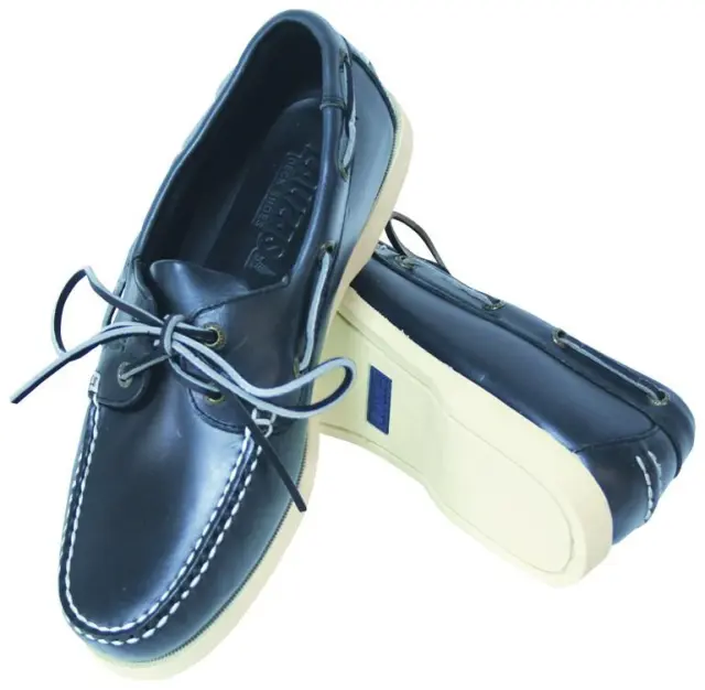 Παπούτσια Skipper Deck Shoes - Μπλέ δέρμα- Άσπρη σόλα - 36