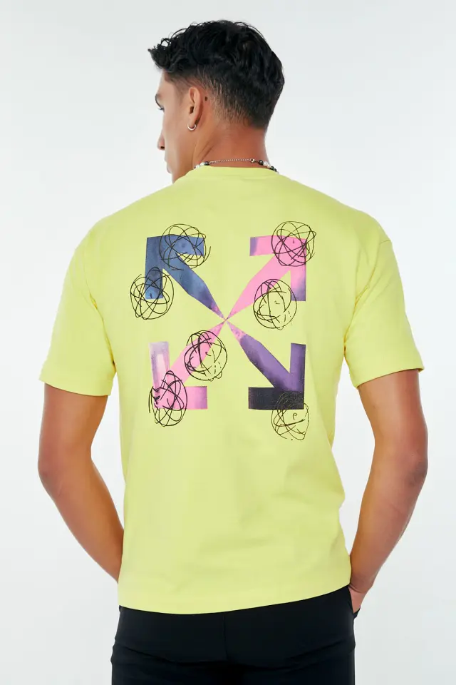 T-Shirt Βαμβακερό Black Island Κίτρινο 3