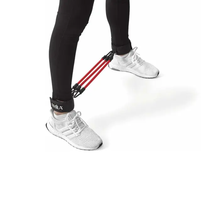 Amila Adult Leg Rubber Set 6.5kg Hard Resistance Tube Κόκκινο 88176 (Amila) - One Size 2