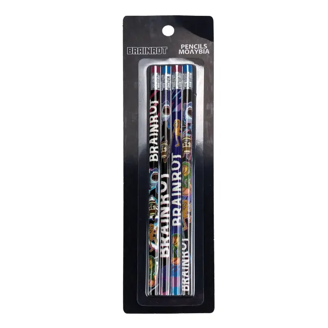 GIM Σετ 4 Μολύβια / Pencil Set: Brainrot