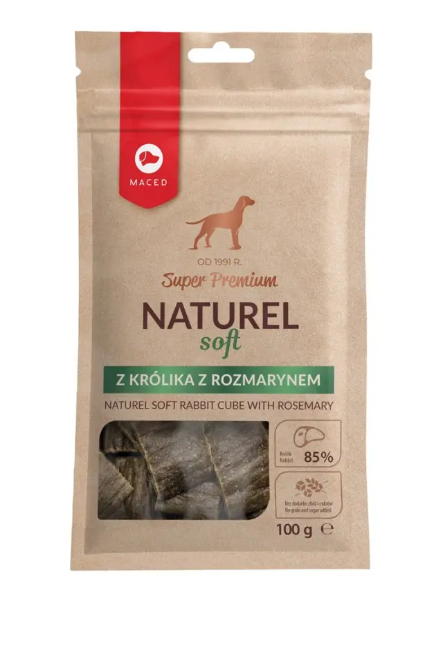 MACED Super Premium Naturel Soft Rabbit with rosemary - Dog treat - 100g