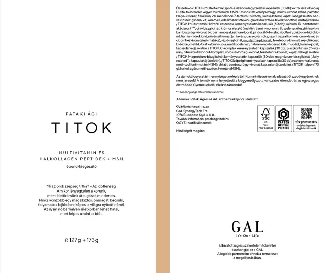 GAL TITOK Multivitamin and Fish Collagen Peptides + MSM 3