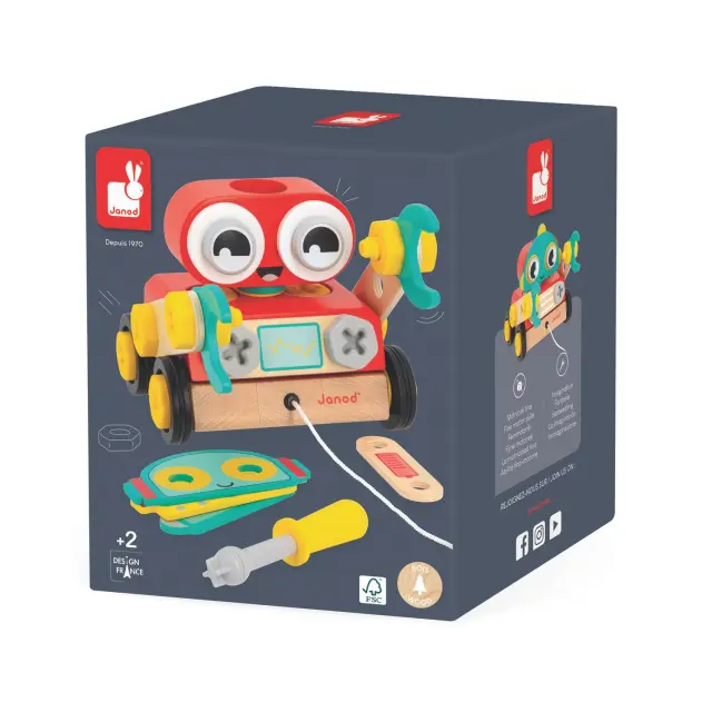 Brico'kids Συρόμενο Ρομπότ Janod Παιχνίδια Ρόλων / J06459 (Janod) 3