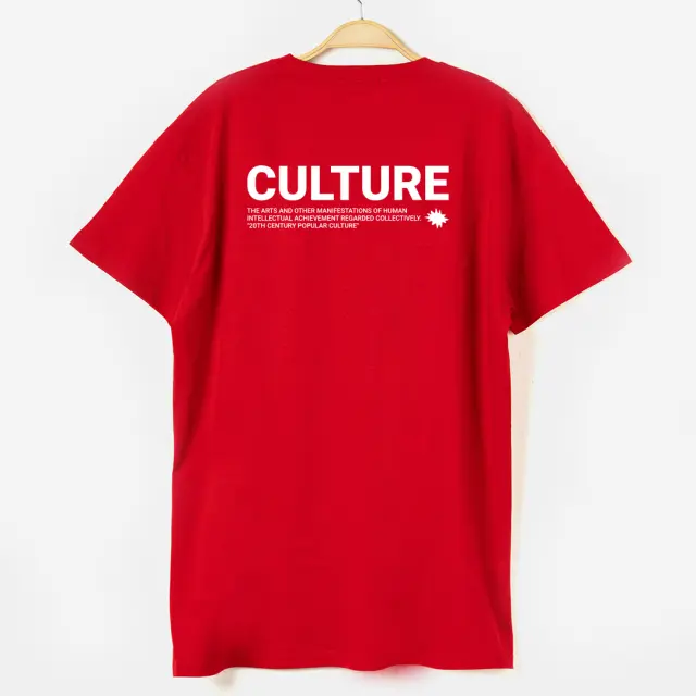 T-shirt Noshame® Κόκκινο με τύπωμα Culture - 122527 - XXL 2