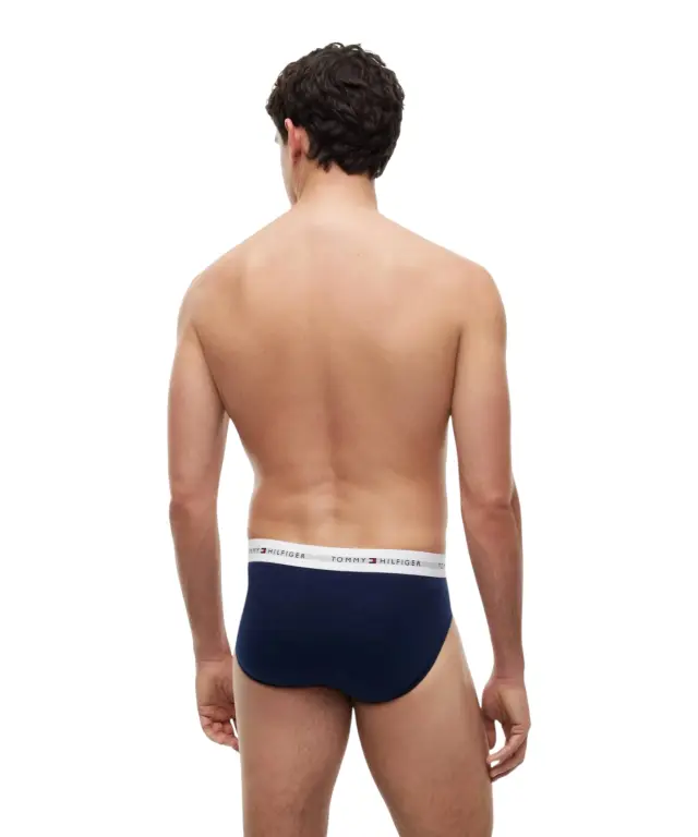 Tommy Hilfiger - Ανδρικά Σλιπ 3Pack 'Signature Ctn Ess' UM0UM03875-0WE Μπλε Σκούρο 3