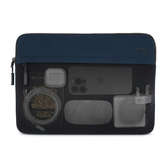 Pipetto Expand Sleeve, dark blue - MacBook Pro 14/Air 13.6 2