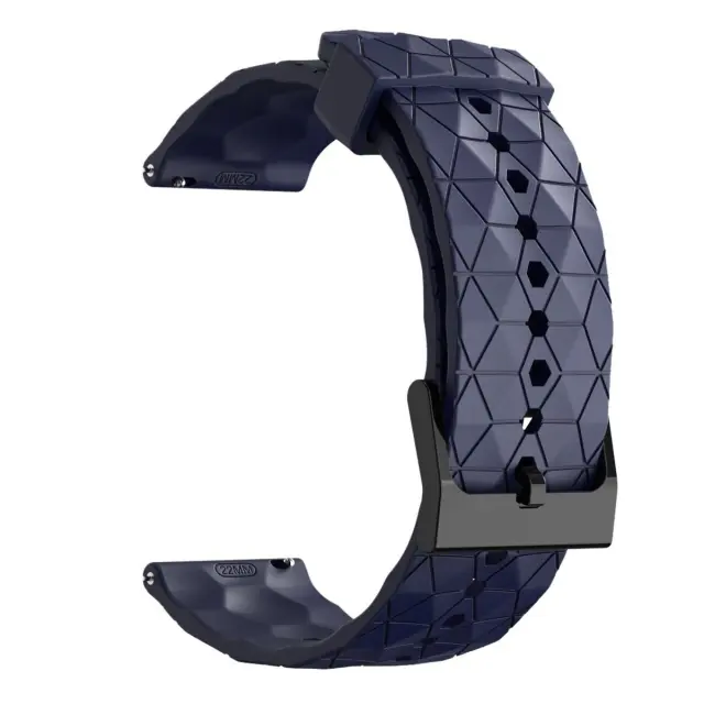 Λουράκι Σιλικόνης Football Pattern Fits all 22mm - Μπλε OEM 2