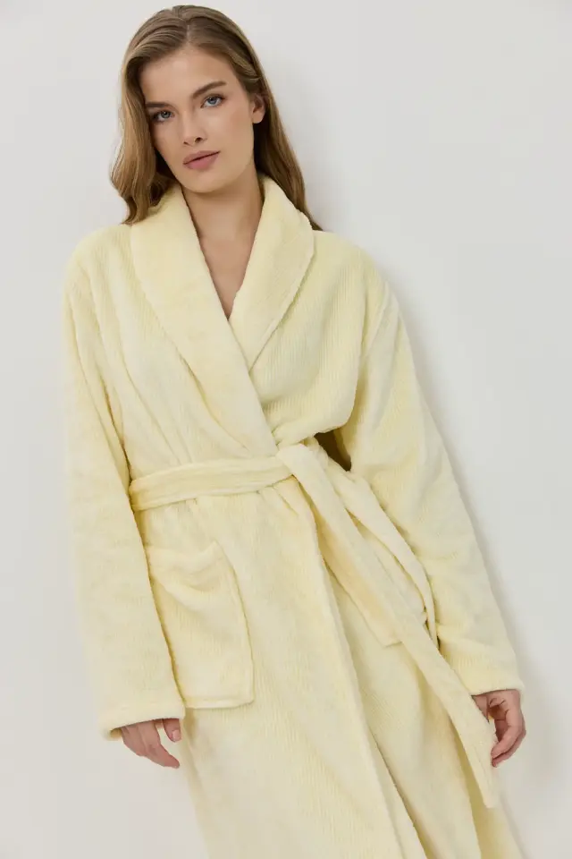 Aruelle Cecilie Φλις Μακρυά Ρόμπα Fresh Yellow - M
