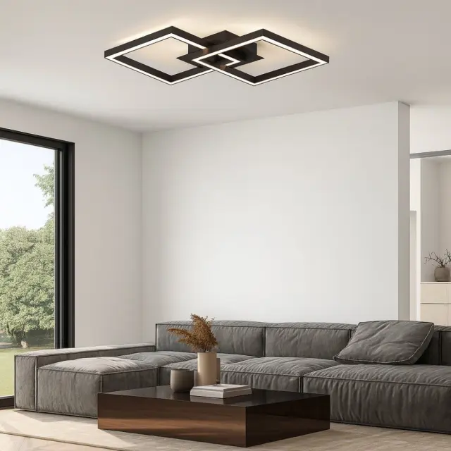 LED Φωτιστικό Οροφής 20Watt SONOMA SQ2 Μαύρο 4000K IP20 VIV005033