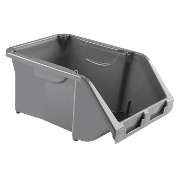 Bormann Pro BTB3340 - Σκαφάκι Αποθήκευσης Πλαστικό Στοιβαζόμενο, No4, Γκρι, 22x35x15,5cm (054443)