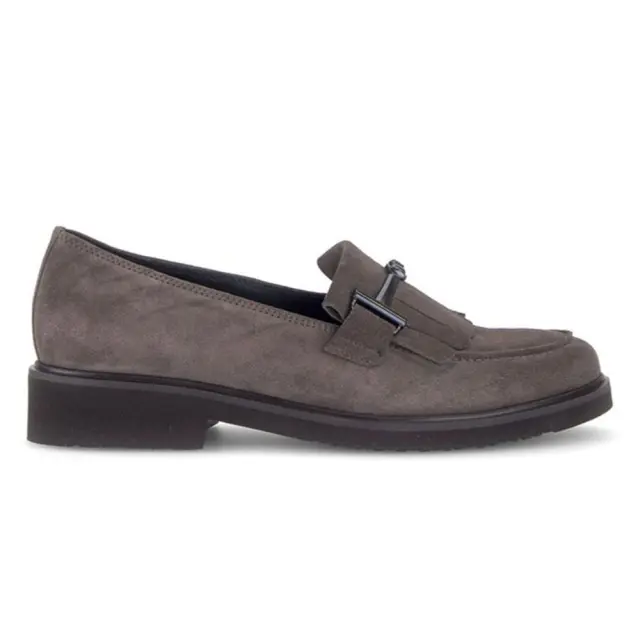Gabor Μοκασίνια-Loafers Γυναικείο δέρμα Nubuck Γκρί GAB/401102 003-TAUPE