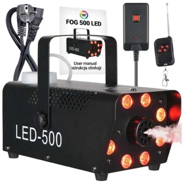 LIGHT4ME FOG 500 LED smoke fog machine with remote control 2