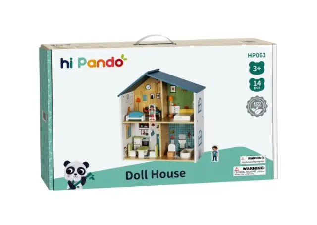 Hi Pando Ξύλινο Κουκλόσπιτο HP063 3