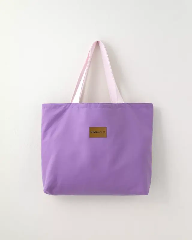 Τσάντα Θαλάσσης διπλής όψης Riva - Purple / Pink Μωβ, Ροζ Τσάντα 37x54
