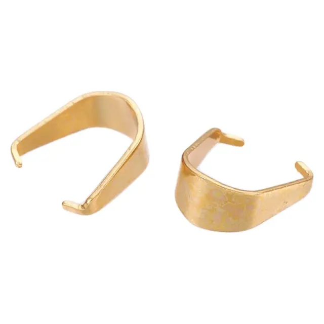 Κρεμασταράκι Ανοξείδωτο Ατσάλι 304 Golden 7x6.5x3mm - 20τεμ