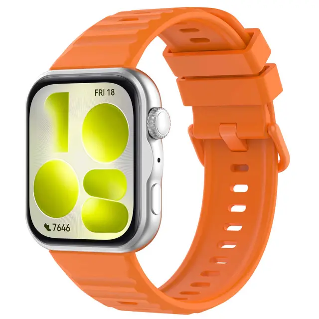 Techsuit - Watchband (W082) - Huawei Watch Fit 3 / Fit 4 / Fit 4 Pro / Fit 5 / Fit 5 Pro - Orange