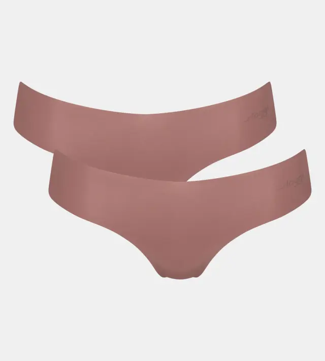 Sloggi Σλιπ Zero Microfibre 2.0 Hipstring Κακάο 2-Pack